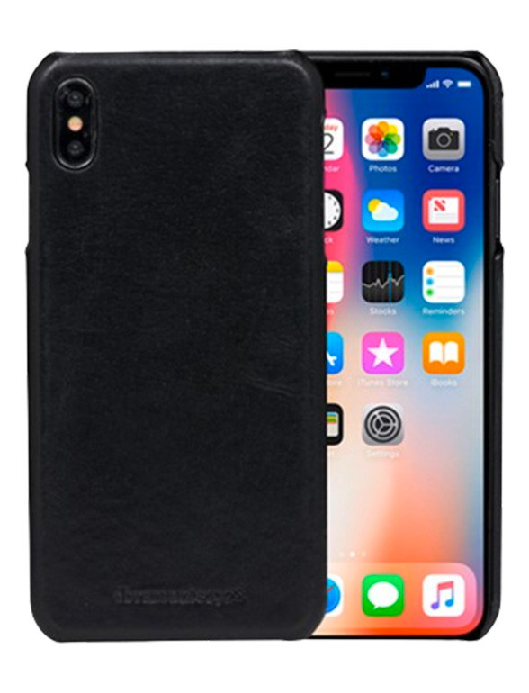 Coque en Cuir pour iPhone® XS Max - Noir