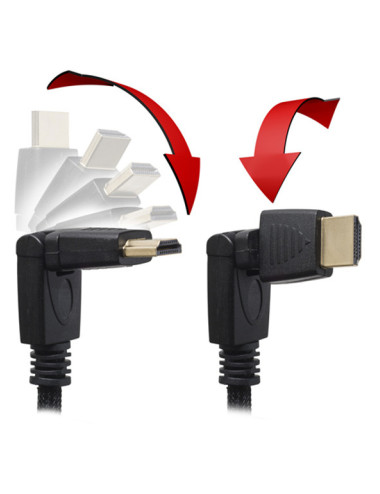Câble Rotatif Double Blindage BigBen HDMI Ultra HD 2.5ml