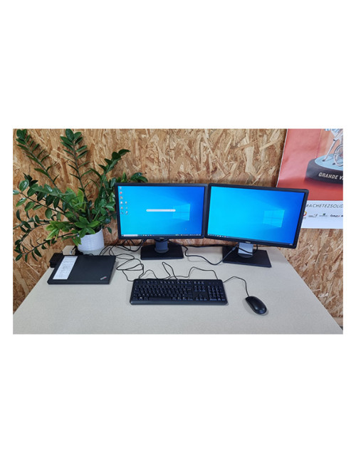 Pack PC portable Lenovo X270 + 2 écrans DELL P2213F + Station d'accueil