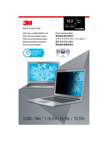 Filtre de confidentialité 3M pour écran 13.3 pouces - Noir