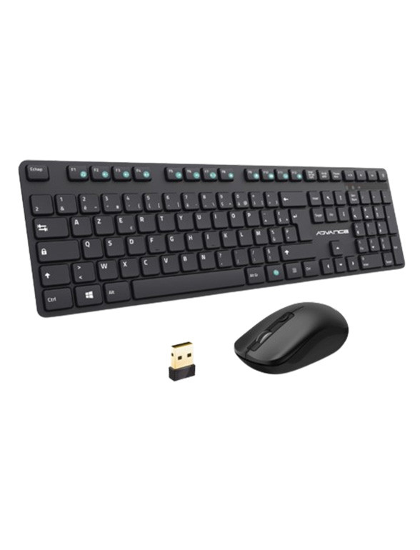 Clavier et souris sans fil silencieux Workmate plus wireless - Advance