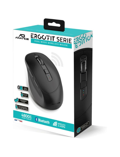 Souris ergonomique Bluetooth - Advance Ergofit 4800