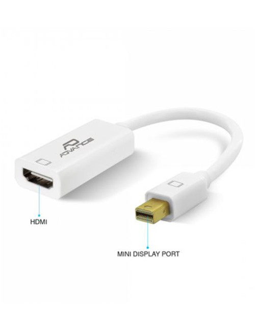 Adaptateur Advance Mini DisplayPort mâle vers HDMI femelle