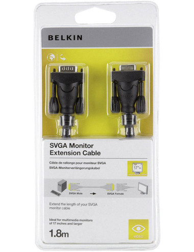 Rallonge SVGA Male - SVGA Femelle Belkin 1,8m