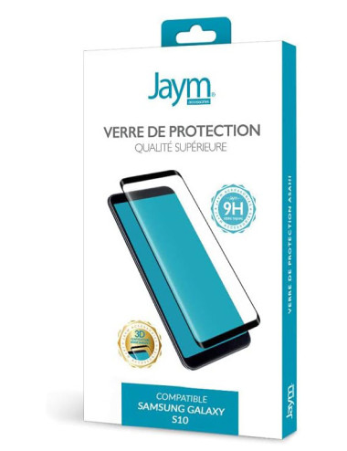 Verre trempé JAYM pour Samsung S10