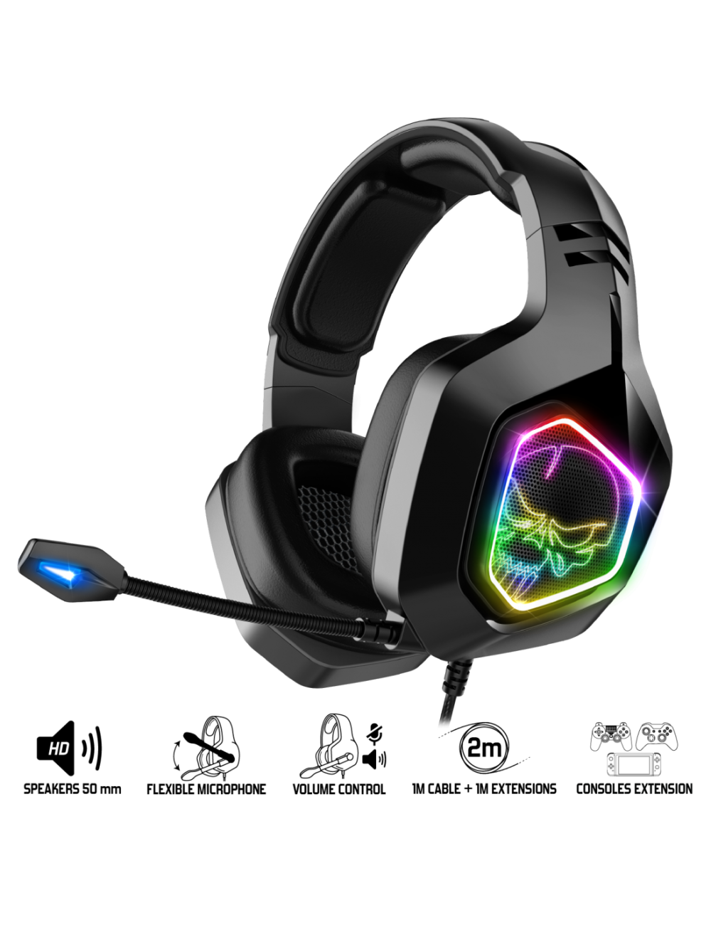 Casque Gaming Tronsmart Glary Alpha – Noir – USB / Jack – Open Box