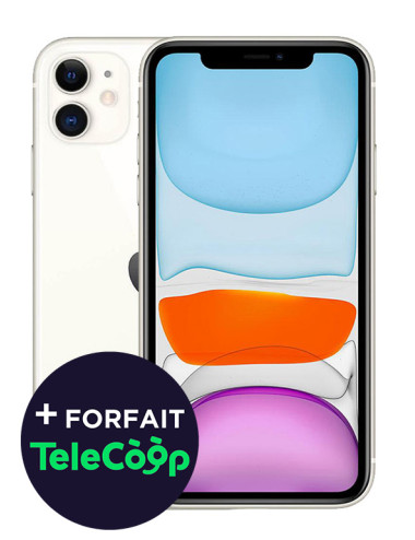 iPhone® 11 + Film Hydrogel + Forfait Telecoop + SIM