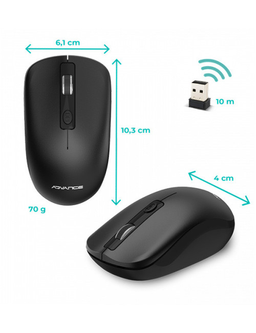 Souris sans fil - Advance Swift 4D WIRELESS