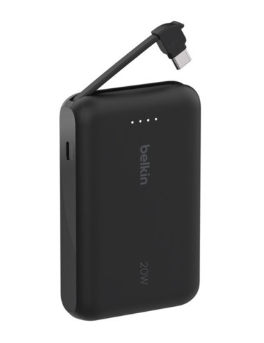 Batterie externe Belkin 20W - Cable USB-C Intégré