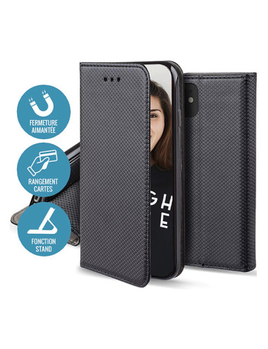 Etui Folio Magnétique pour Galaxy S21 Plus - Noir