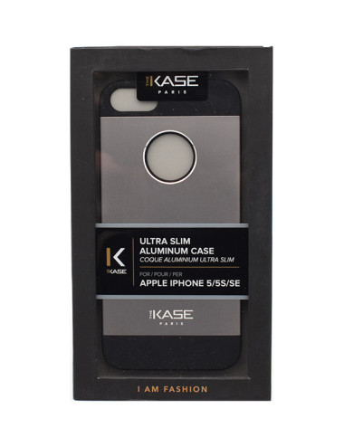 Coque Kase aluminium ultra slim pour iPhone® SE (2016) - Gris sidéral