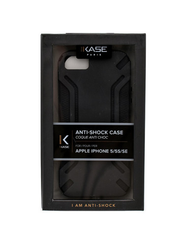 Coque Anti choc Kase pour iPhone® SE (2016) - Noir
