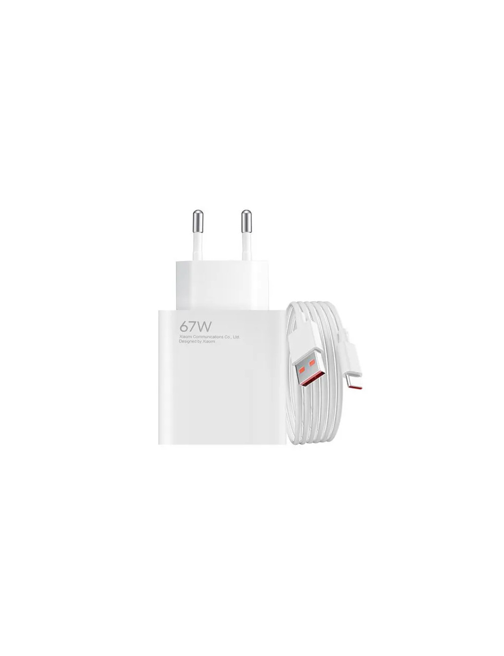 Pack Xiaomi chargeur USB + Câble Type USB-C 67W