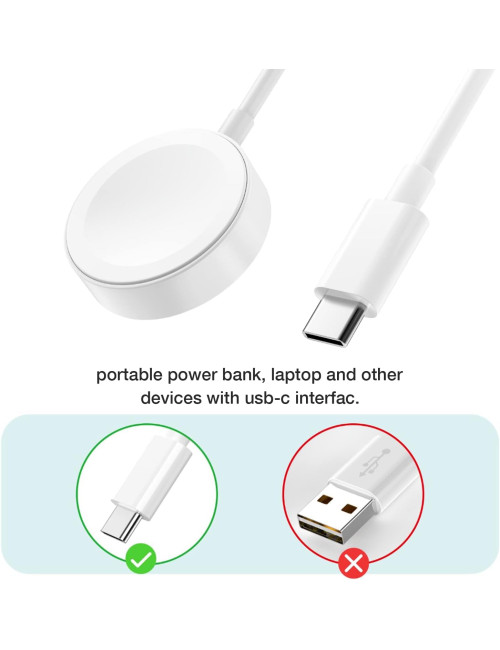 Chargeur Magnétique pour Apple Watch USB-C
