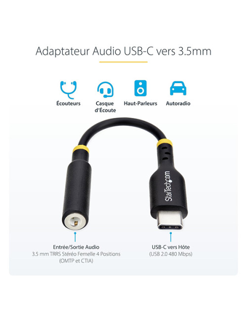 Adaptateur Audio StarTech USB-C vers Jack 3,5 mm