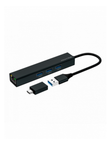 Adaptateur Advance Xpand Smart USB-C - 1 RJ45 + 3 ports USB 3.0