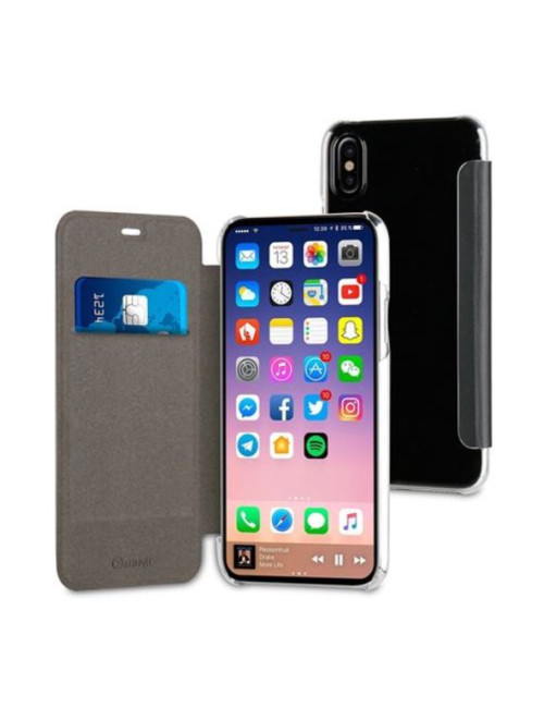 Etui Folio Muvit pour iPhone® X - Noir