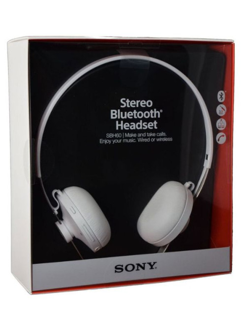 Casque Bluetooth Sony SBH60 - Blanc