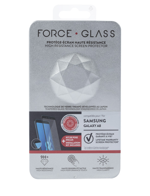 Verre trempé Force Glass pour Samsung Galaxy A8