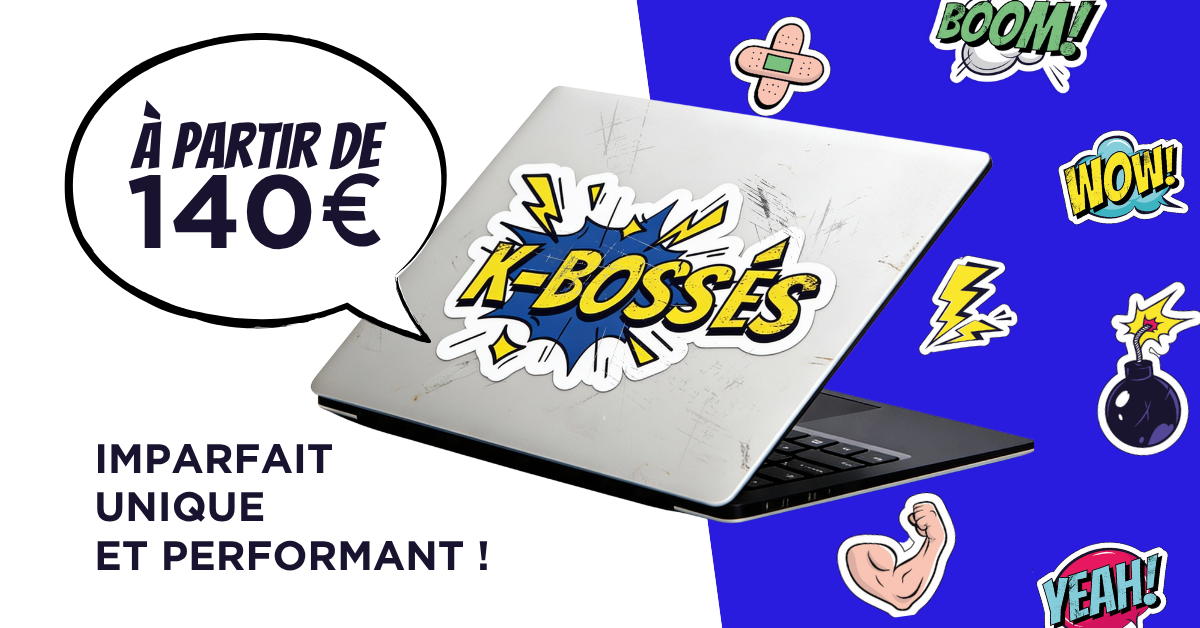 Ordinateur portable K-Bossés reconditionné aux Ateliers du Bocage