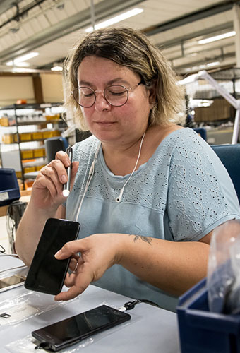 Ateliers du Bocage équipe téléphonie test